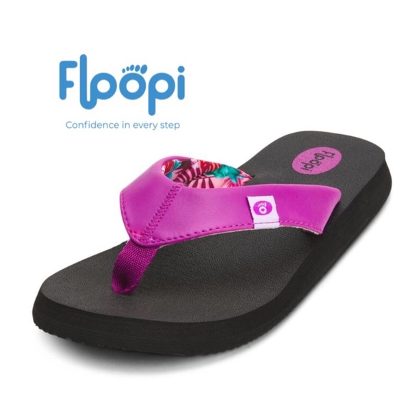 Floopie Womens Purple Yoga Comfort Flip Flops 8 - Picture 1 of 10